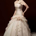 مدل لباس عروس نباتی رنگ