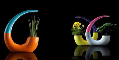 مدل گلدان,گلدان های جالب با لامپ led